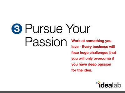 Lesson #3 Pursue Your Passion